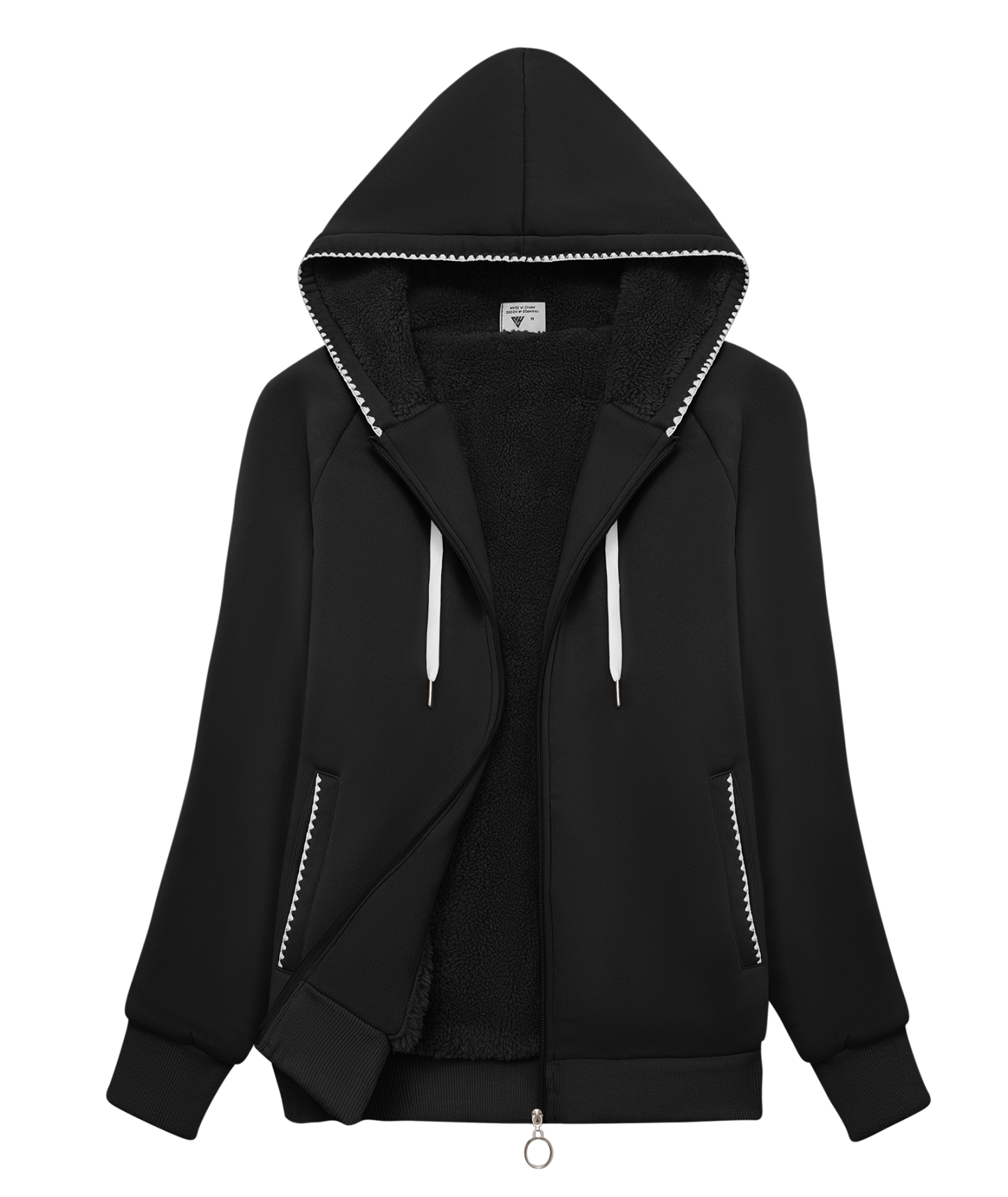 ZITY Women's Long Sleeve Warm Fleece Hoodie-CUWFH02122