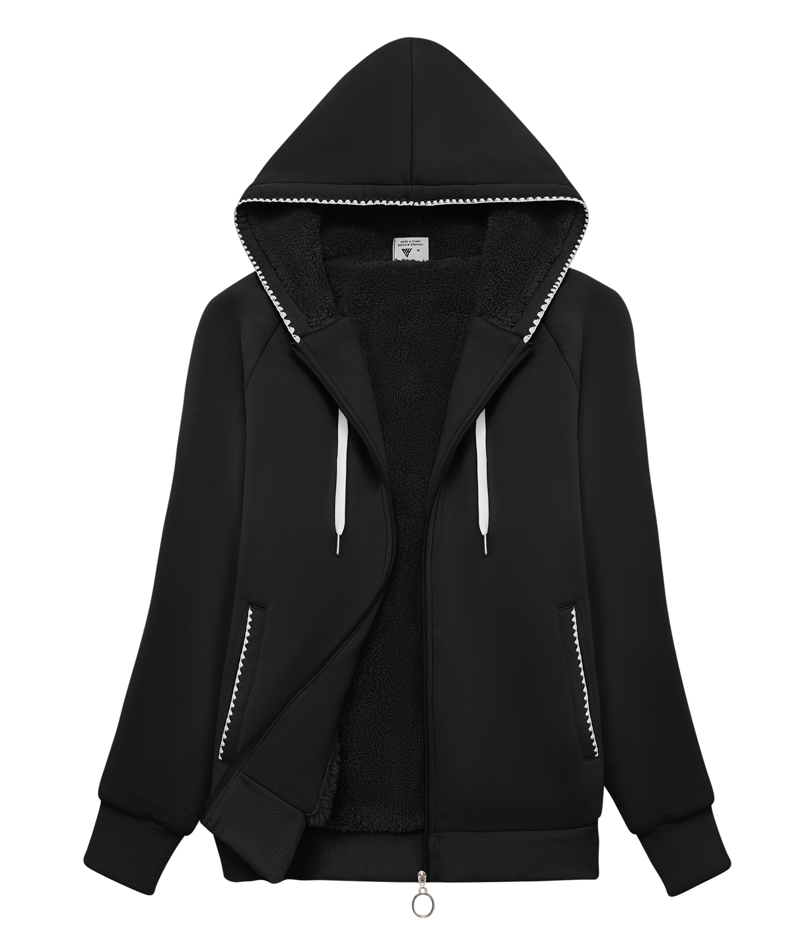 ZITY Women's Long Sleeve Warm Fleece Hoodie-CUWFH02122