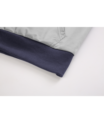 ZITY Women's Color Block Full Zip Up Fleece Hoodie-CUWFH01533