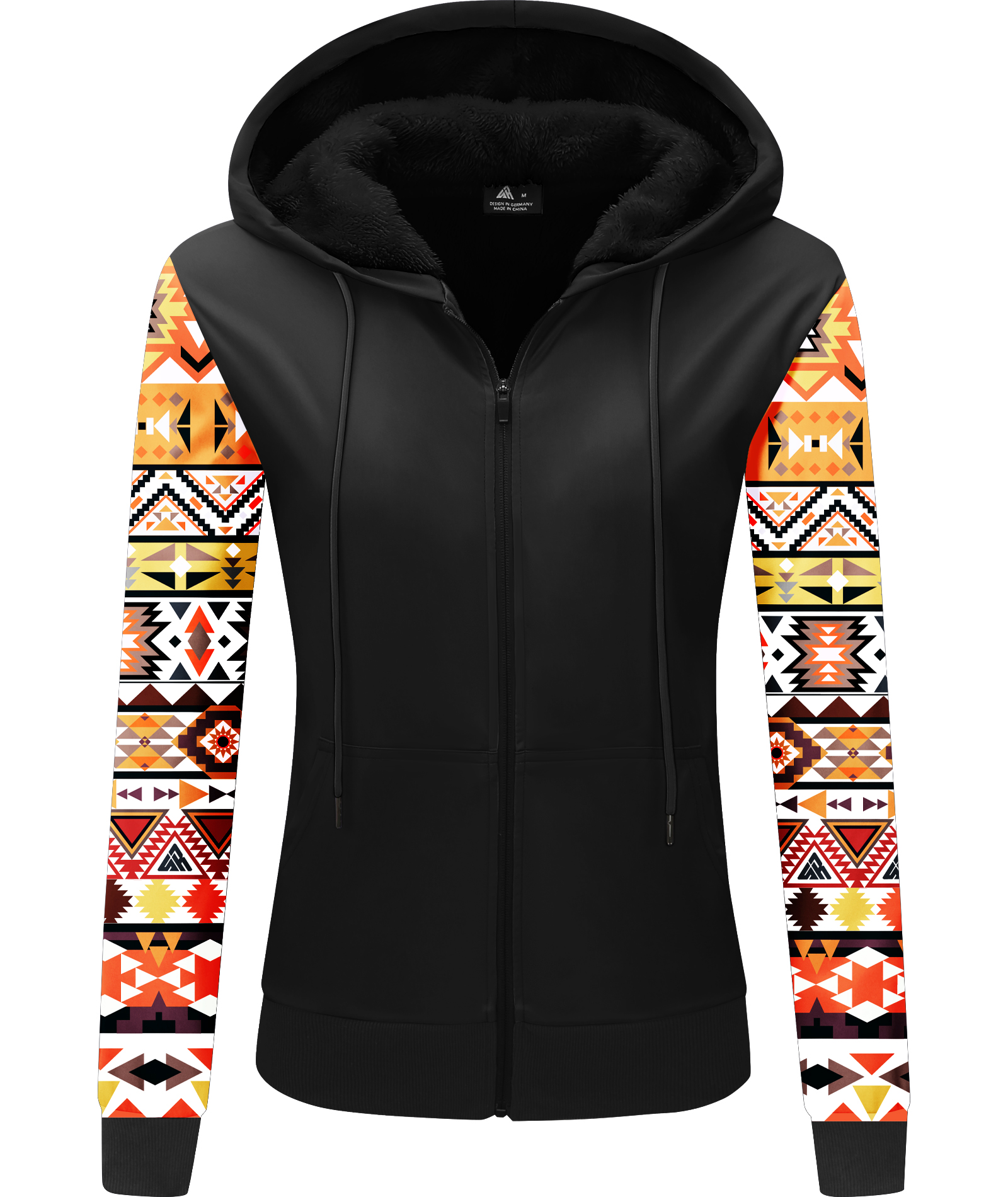 ZITY Women's Full Zipper Regular Fit Fleece Hoodie-CUWFH01056