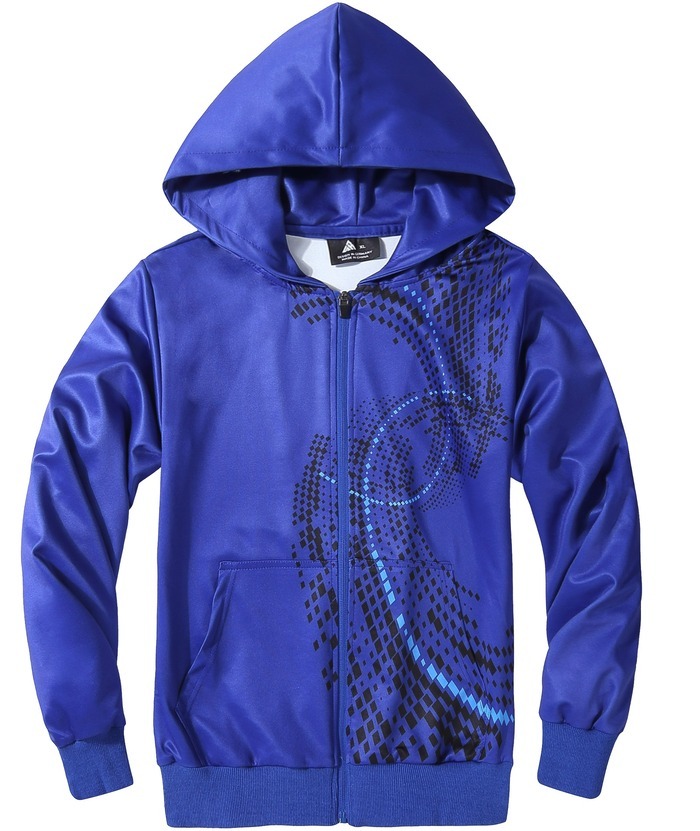 ZITY Kid's Printed Hooded Zipper With Pocket Hoodie 6-15 Years-ZPK006230 | Zitysports