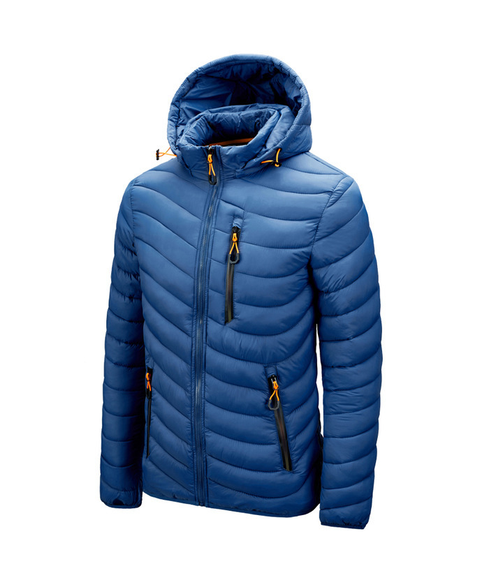 ZITY Men's Stand Collar Hooded Lightweight Puffer Jacket-22913 | Zitysports