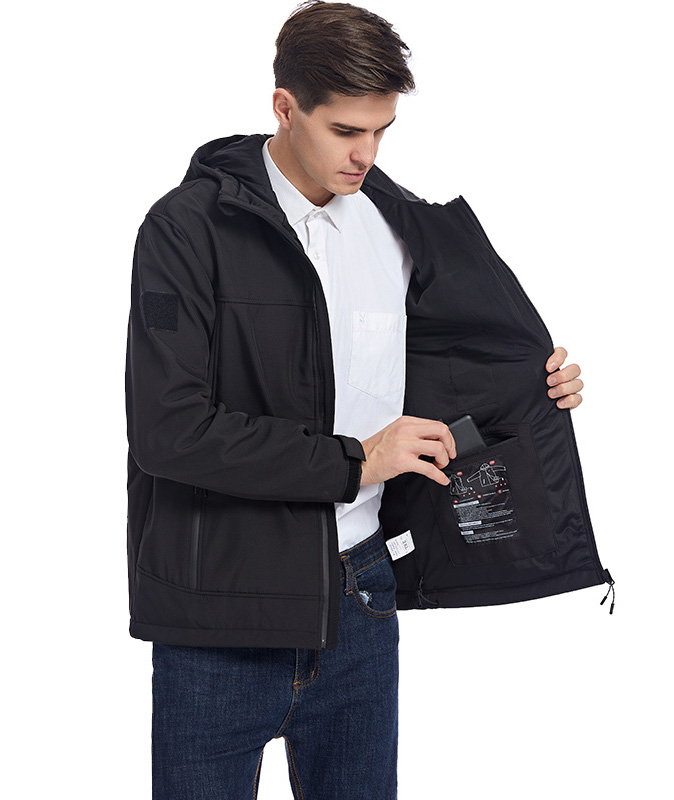 Unisex Waterproof Hooded 10 Heating Zones Heated Jacket-2312