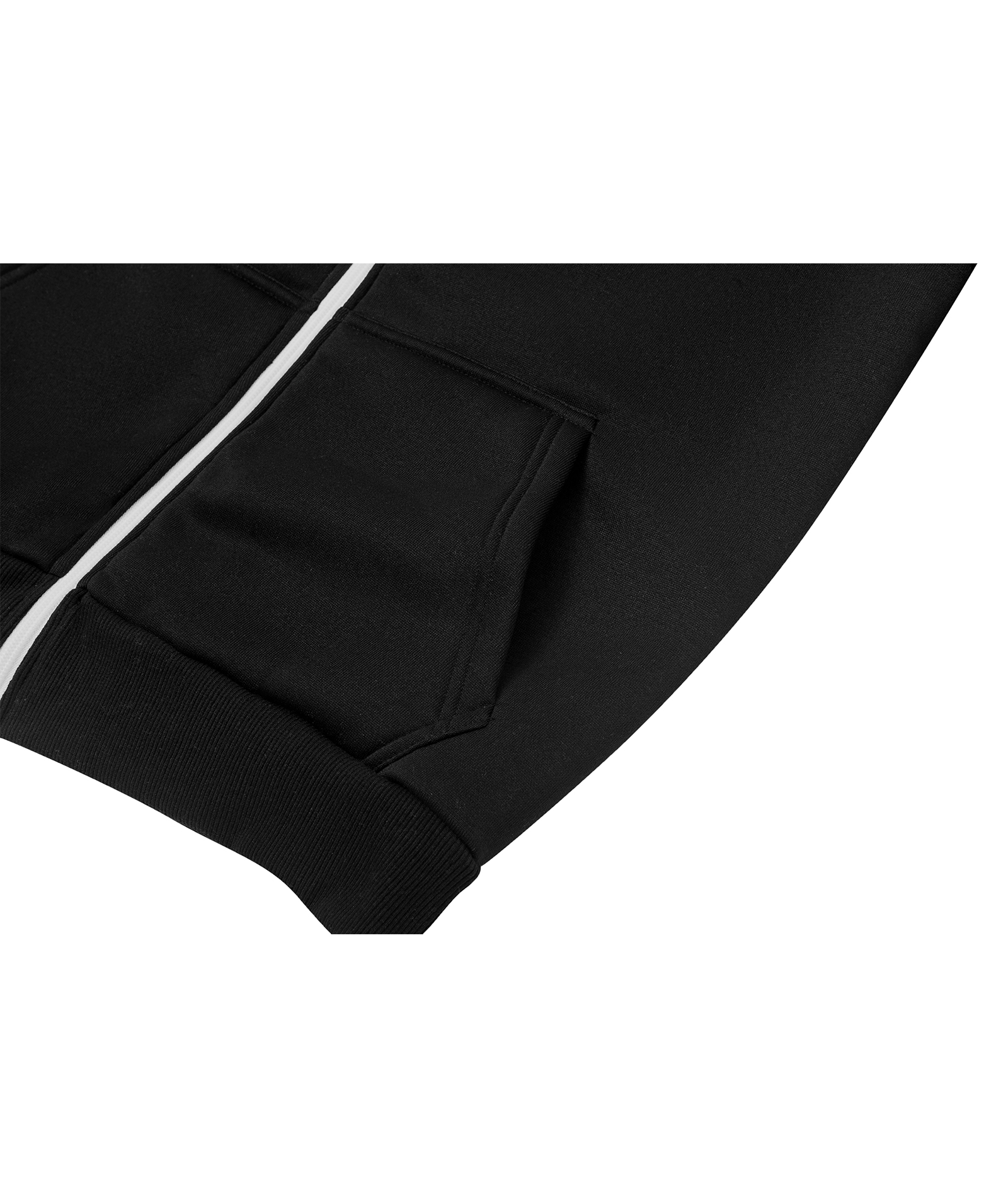 ZITY Women's Drawstring Full Zipper Color Block Fleece Hoodie-CUWFH01387