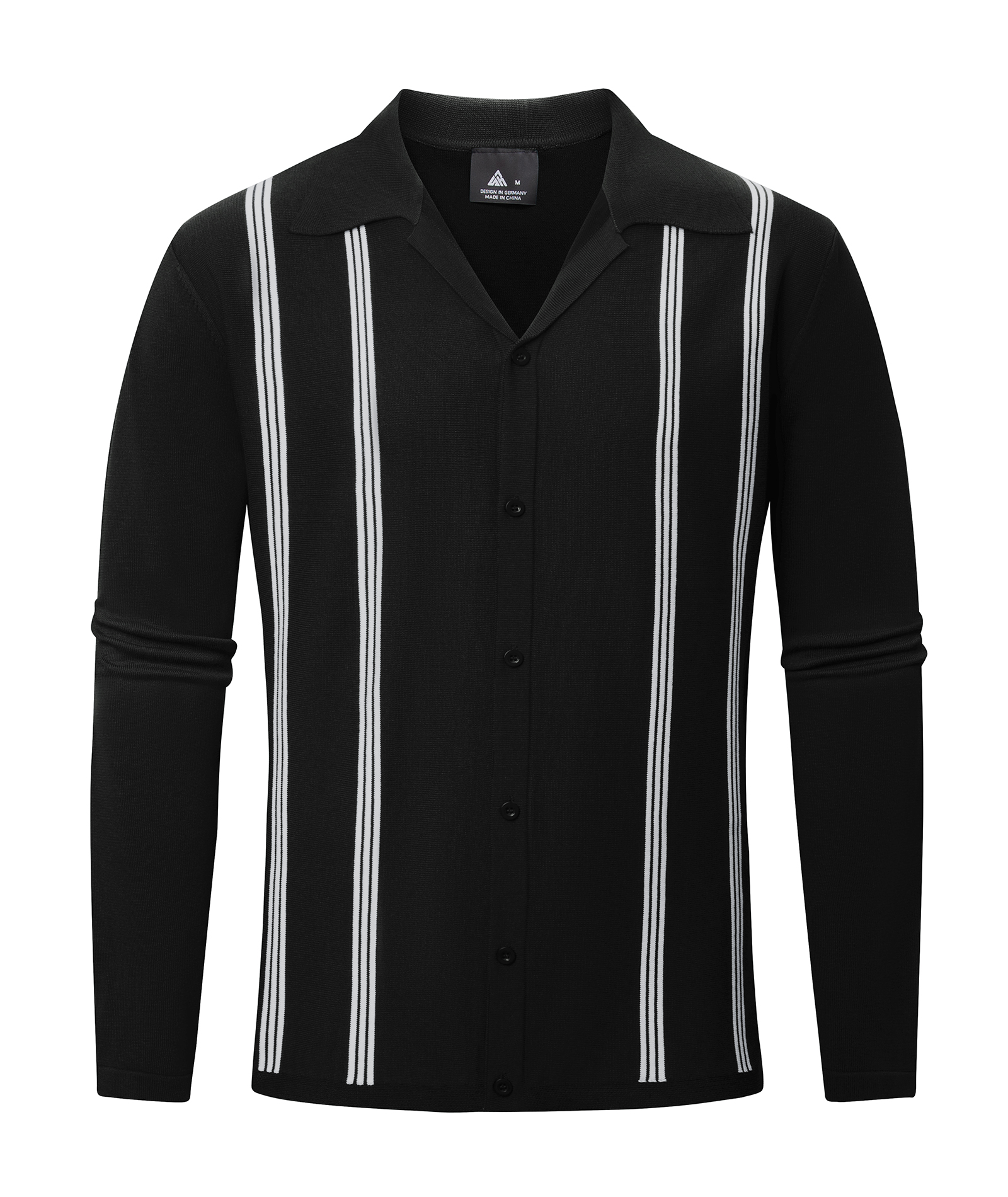 ZITY Men's Long Sleeve Slim Fit Golf Polo Shirt-CUMLP01483