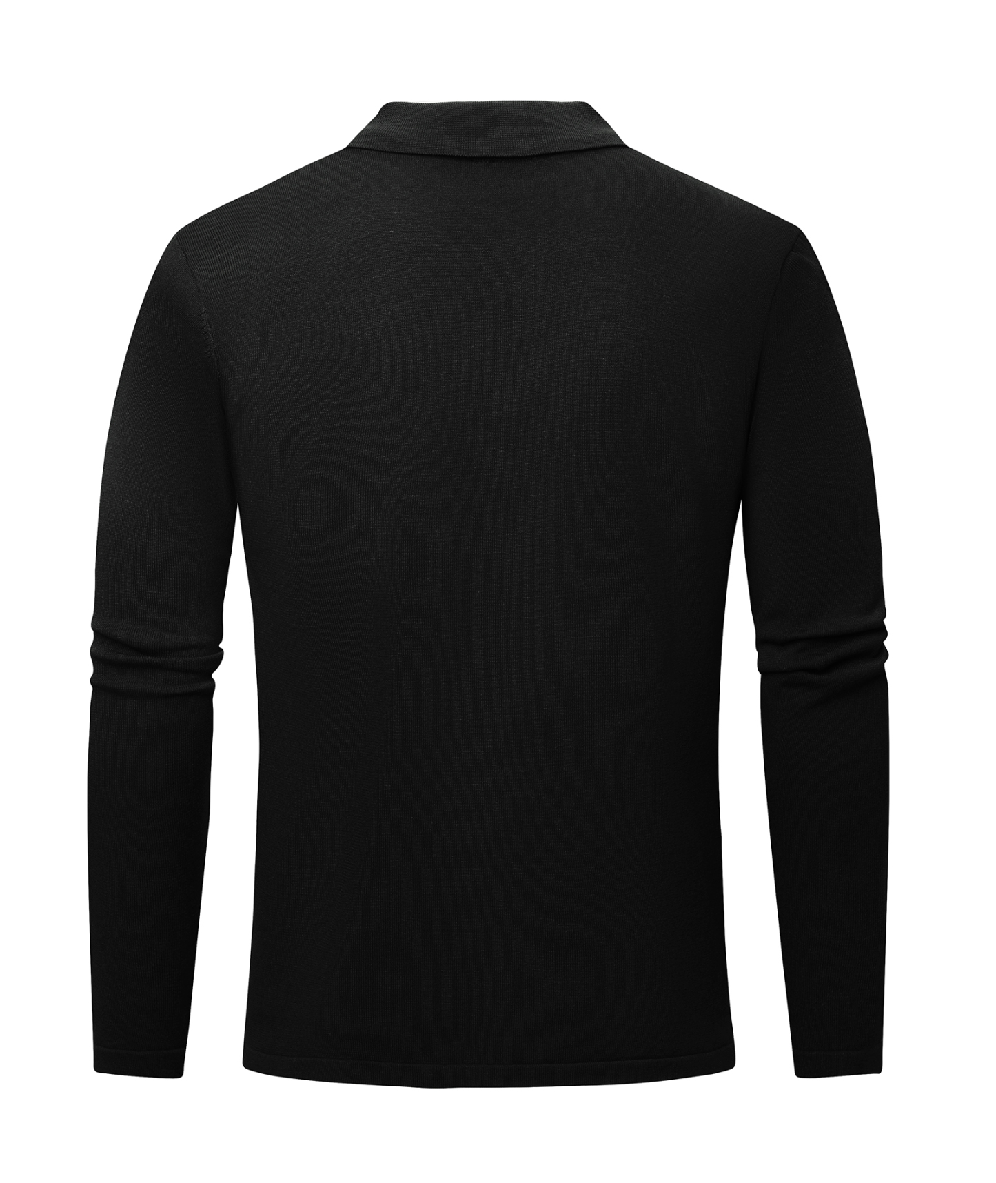 ZITY Men's Long Sleeve Slim Fit Golf Polo Shirt-CUMLP01483