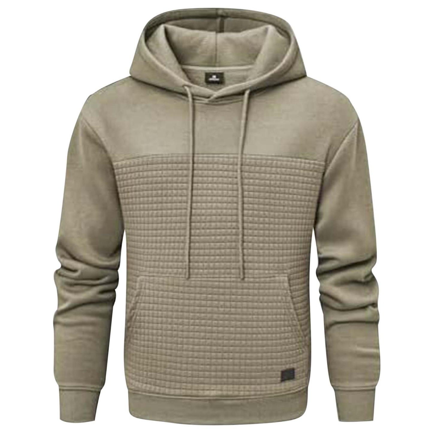 ZITY Men's Waffle Block Pullover Hoodie-DUMFH04921