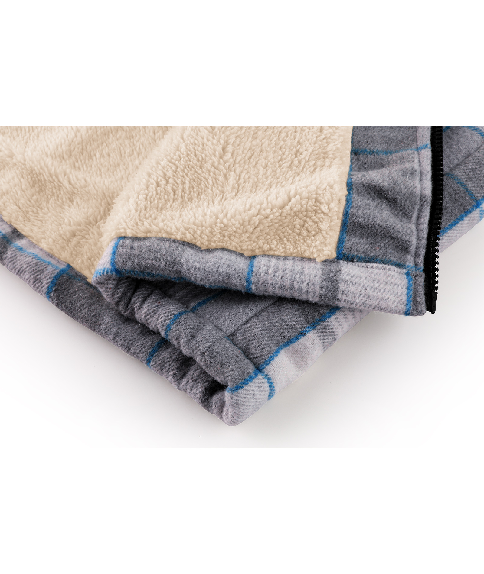 ZITY Men's Long Sleeve Winter Fleece Plaid Hoodie-CUMJA04090