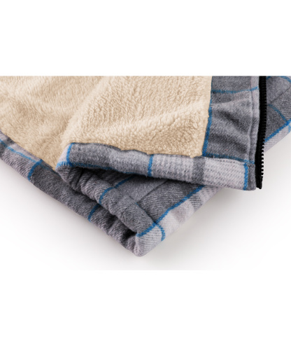 ZITY Men's Long Sleeve Winter Fleece Plaid Hoodie-CUMJA04090