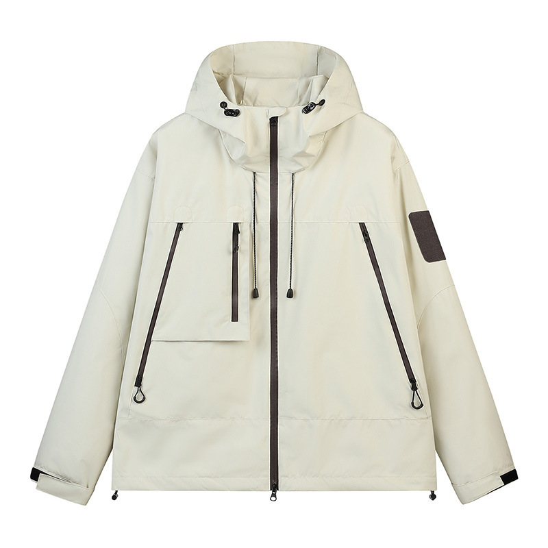 Unisex Outdoor Waterproof Windproof Hiking Jacket Colorblock Coat | G