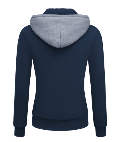 ZITY Women's Full Zipper Outdoor Fleece Hoodie-CEWFH01792