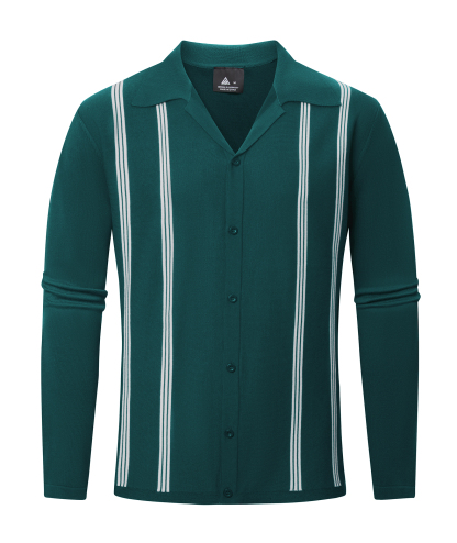 ZITY Men's Long Sleeve Slim Fit Golf Polo Shirt-CUMLP01483