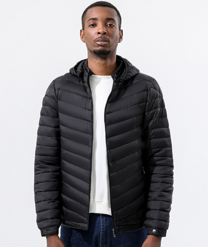 ZITY Men's Hooded Windproof Lightweight Puffer Jacket-22910 | Zitysports