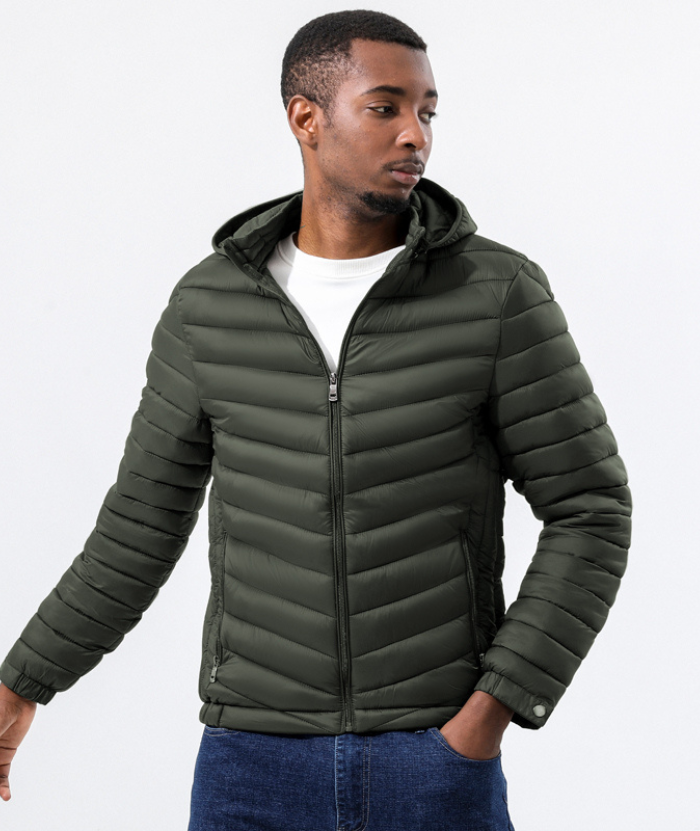 ZITY Men's Hooded Windproof Lightweight Puffer Jacket-22910 | Zitysports