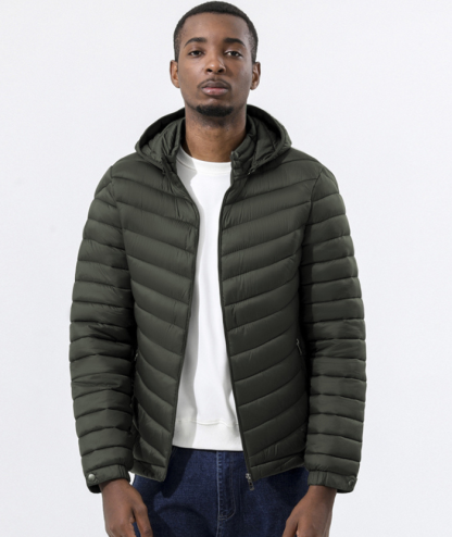 ZITY Men's Hooded Windproof Lightweight Puffer Jacket-22910 | Zitysports