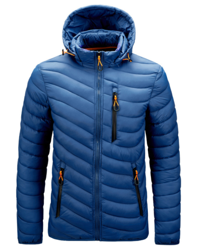 ZITY Men's Stand Collar Hooded Lightweight Puffer Jacket-22913 | Zitysports