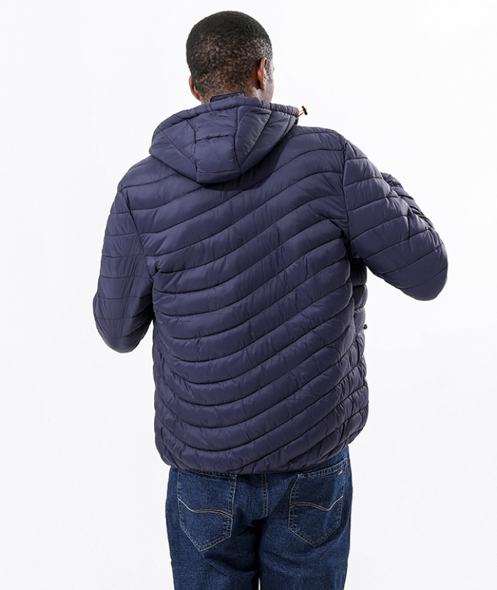 ZITY Men's Stand Collar Hooded Lightweight Puffer Jacket-22913 | Zitysports