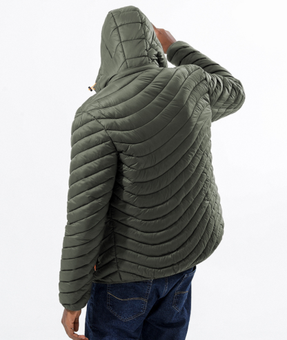 ZITY Men's Stand Collar Hooded Lightweight Puffer Jacket-22913 | Zitysports