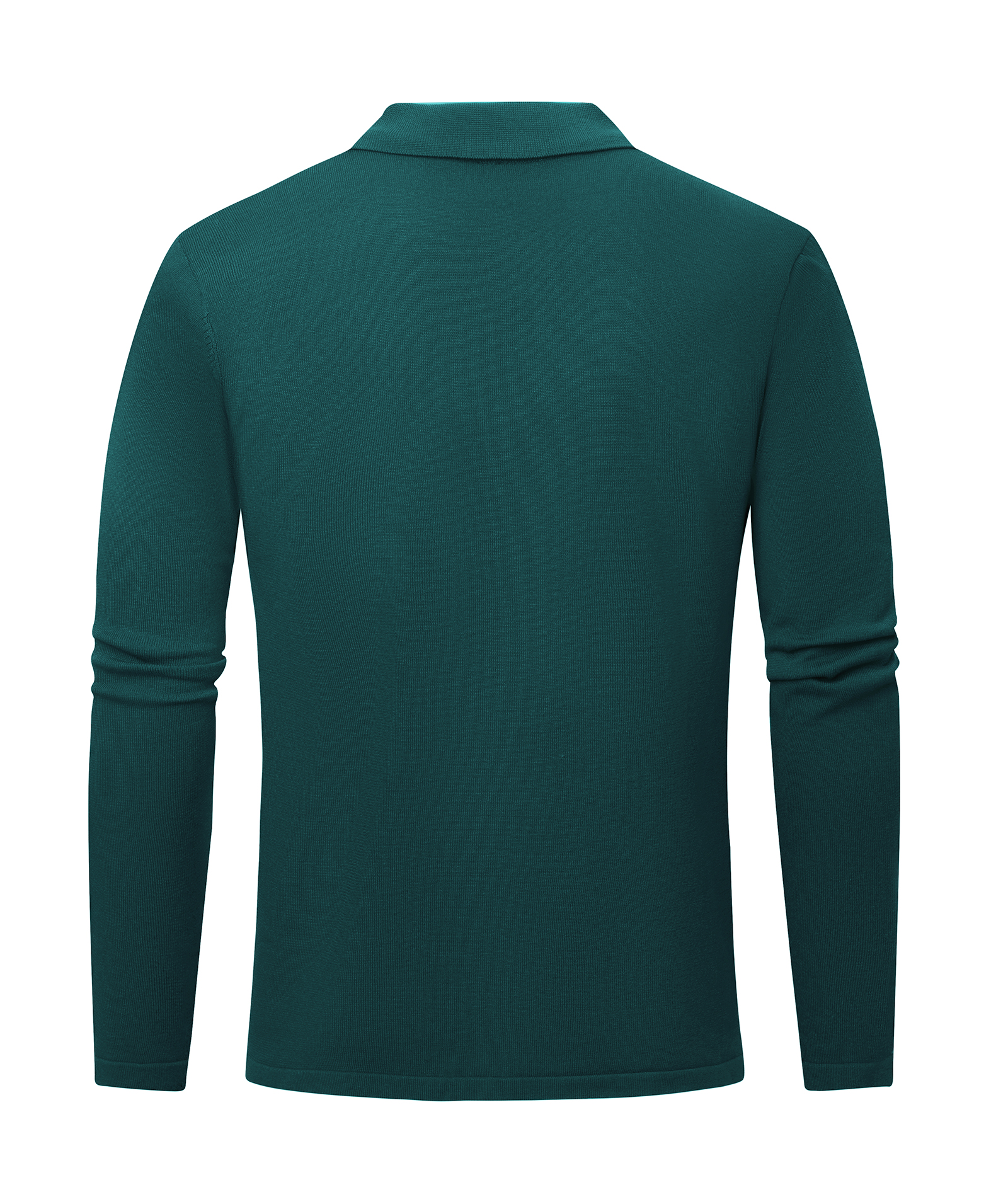 ZITY Men's Long Sleeve Slim Fit Golf Polo Shirt-CUMLP01483