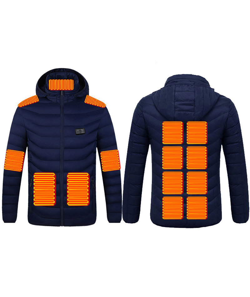 Unisex Dual Control 15 Heating Zones Heated Jacket- M09