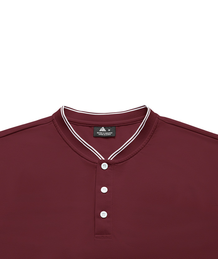 ZITY Men's Button Up Casual Neck T-Shirt-CUMSS01737