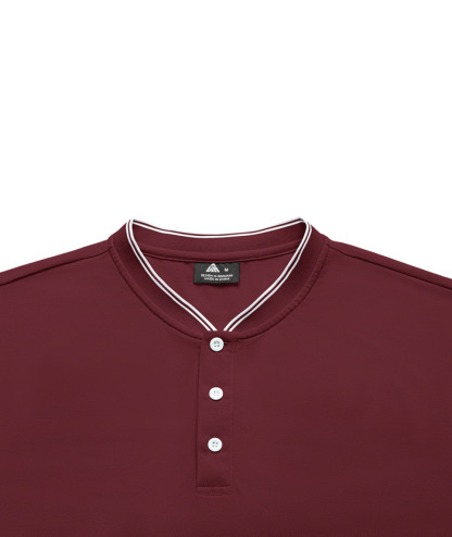 ZITY Men's Button Up Casual Neck T-Shirt-CUMSS01737
