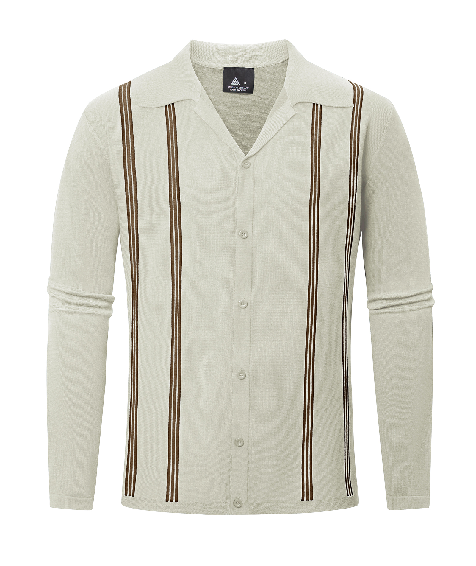 ZITY Men's Long Sleeve Slim Fit Golf Polo Shirt-CUMLP01483