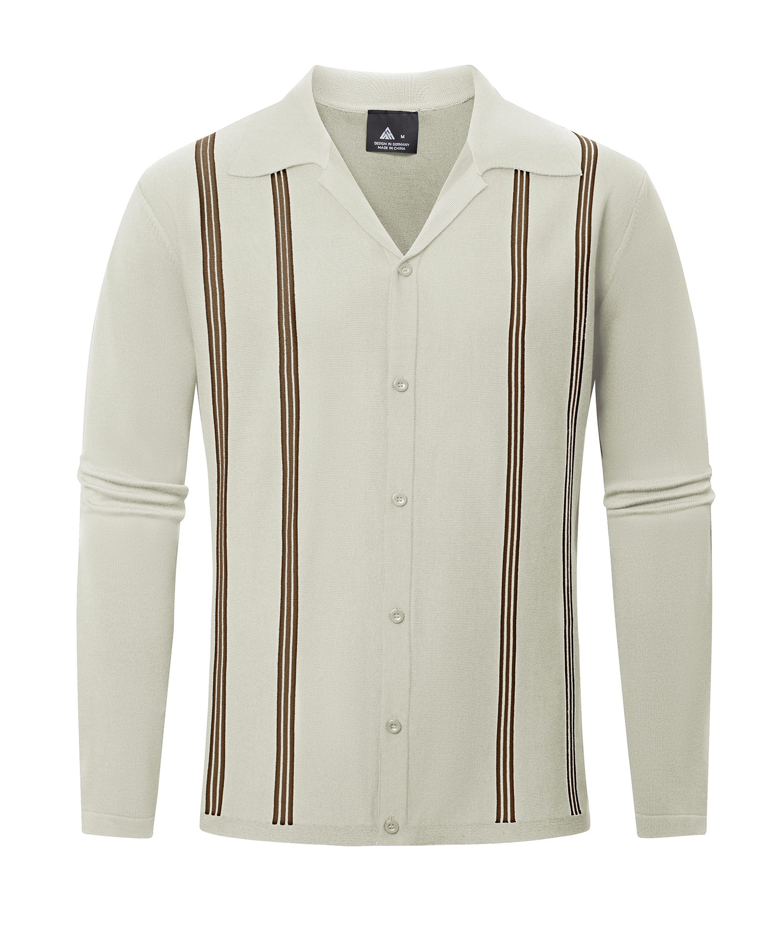 ZITY Men's Long Sleeve Slim Fit Golf Polo Shirt-CUMLP01483