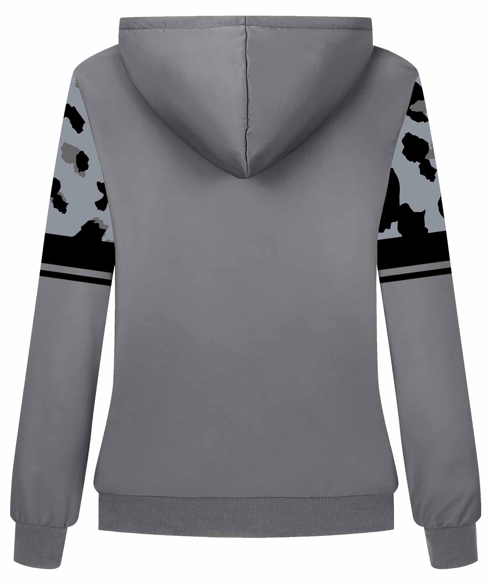 ZITY Women's Full Zipper Casual Fleece Hoodie-CUWFH01080