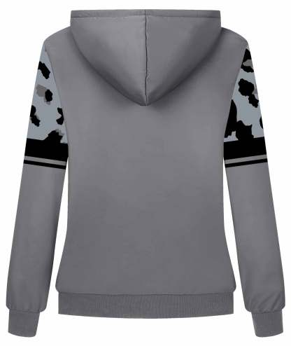 ZITY Women's Full Zipper Casual Fleece Hoodie-CUWFH01080