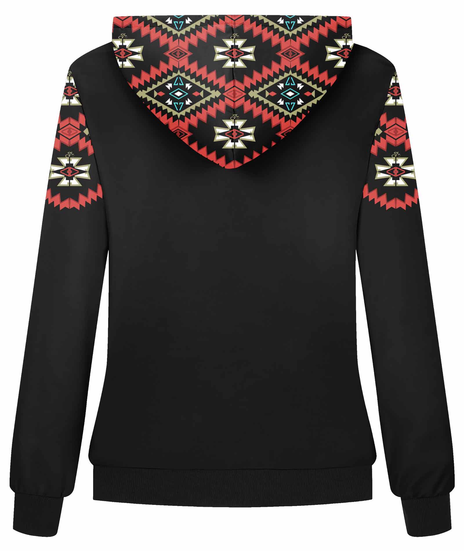 ZITY Women's Full Zipper Printed Fleece Hoodie-CUWFH01092