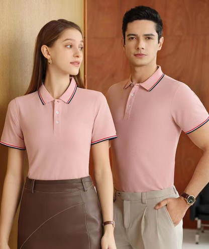 Counple Pink Polo Shirt Tennis Shirt