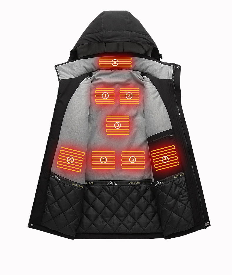 Men's 8 Heating Zone Heated Jacket-M02