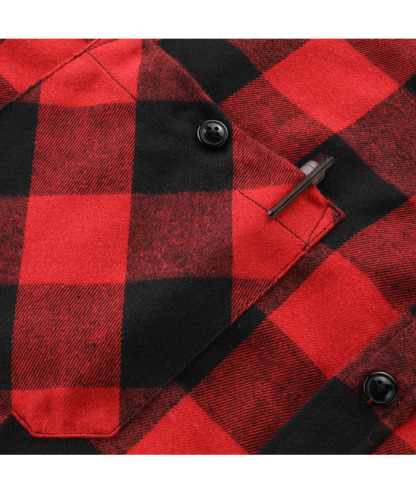 ZITY Men's Plaid Hooded Long Sleeve Button Down Flannel Shirt-ZPK000014 | Zitysports