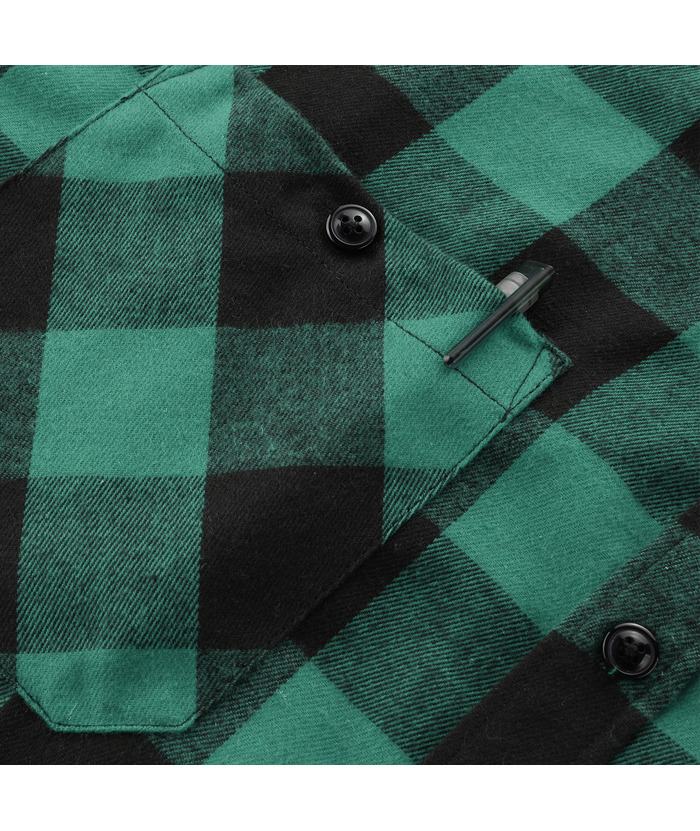 ZITY Men's Plaid Hooded Long Sleeve Button Down Flannel Shirt-ZPK000014 | Zitysports
