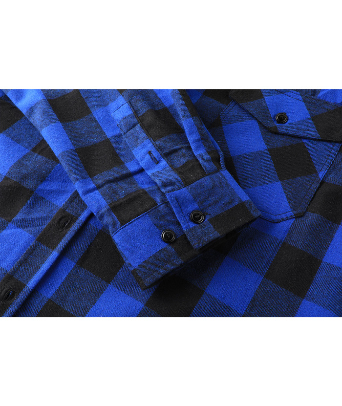ZITY Men's Button Up Plaid Flannel Shirt-ZPK006183 | Zitysports