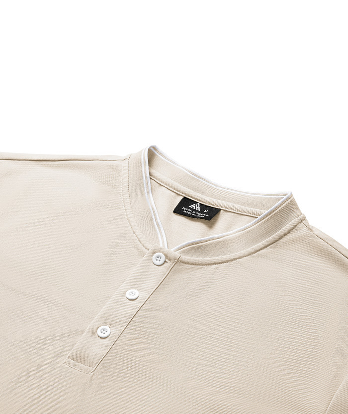 ZITY Men's Button Up Casual Neck T-Shirt-CUMSS01737