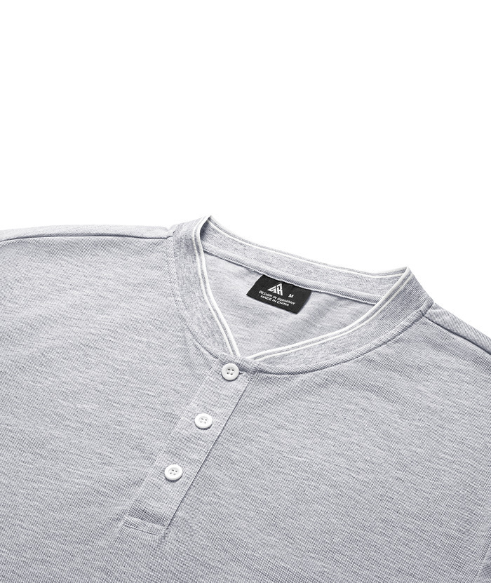 ZITY Men's Button Up Casual Neck T-Shirt-CUMSS01737