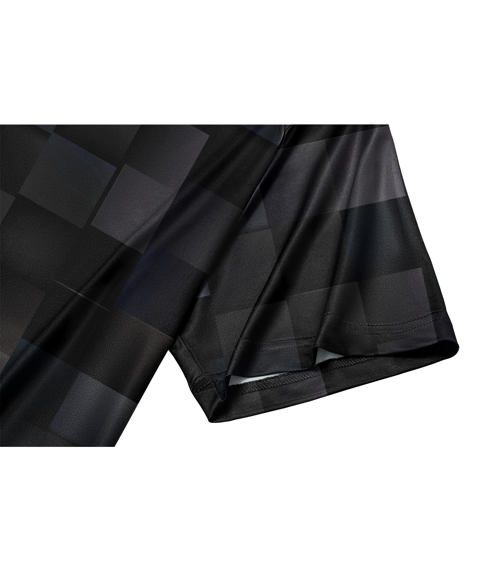 ZITY Men's Dri Fit Geometric Black Polo Shirt-CFMPO00086