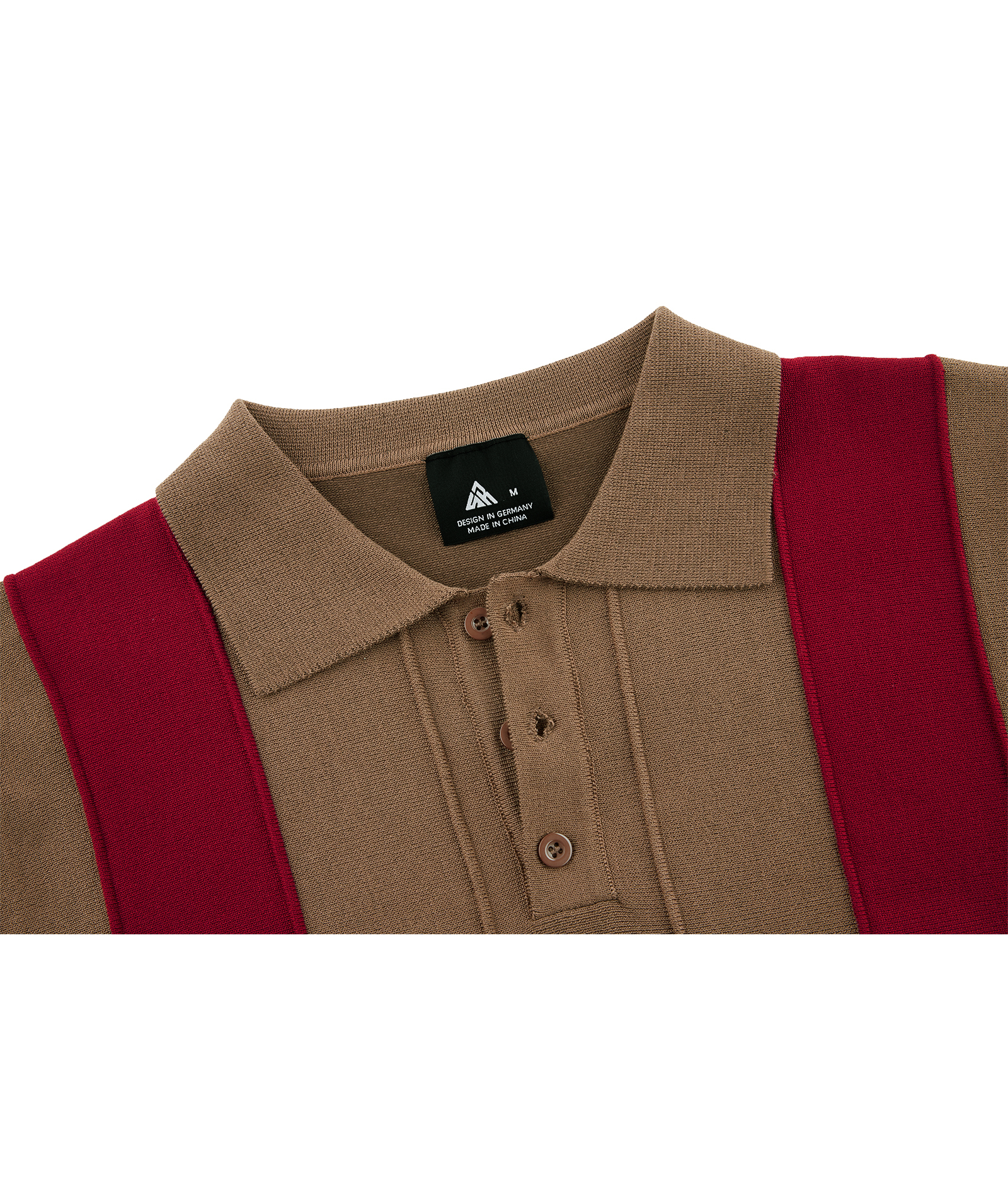 ZITY Men's Button Up  Knit Polo Shirt-CUMPO01853