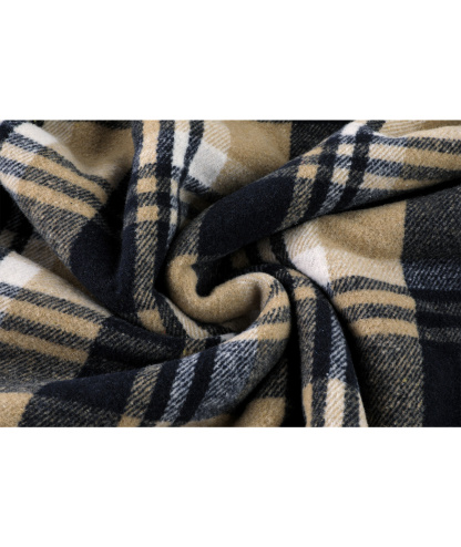 ZITY Men's Long Sleeve Winter Fleece Plaid Hoodie-CUMJA04090