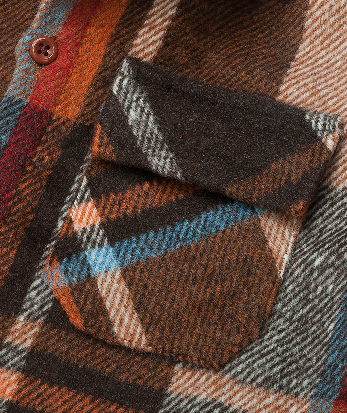 ZITY Kid's Stylish Plaid Lapel Tweed Shirt Autumn Winter Long Sleeve Coat-ZPK006210 | Zitysports