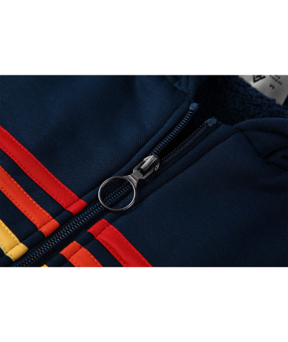 ZITY Women's Long Sleeve Striped Fleece Hoodie-CUWFH01386