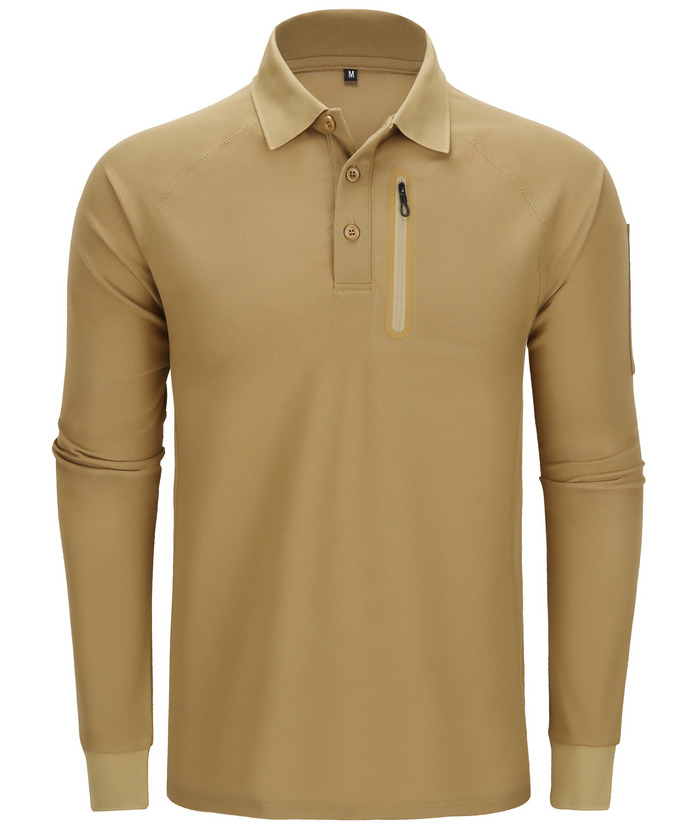 ZITY Men's Long Sleeve Quick-Dry Tactical Polo Shirt For Outdoor Hunting-ZPK000770 | Zitysports