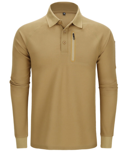 ZITY Men's Long Sleeve Quick-Dry Tactical Polo Shirt For Outdoor Hunting-ZPK000770 | Zitysports