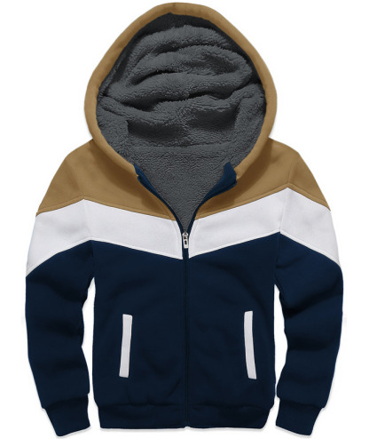 ZITY Boy's Collar Fleece Zip Up Hoodie-ZPK005858 | Zitysports