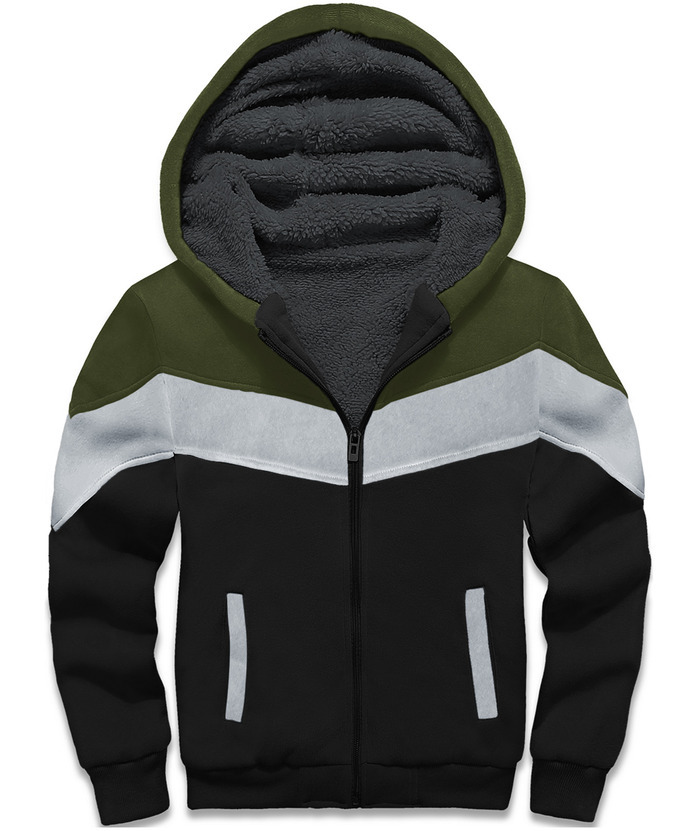 ZITY Boy's Collar Fleece Zip Up Hoodie-ZPK005858 | Zitysports