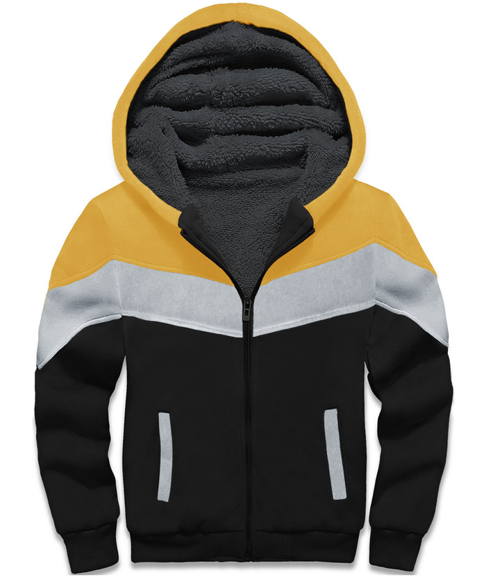 ZITY Boy's Collar Fleece Zip Up Hoodie-ZPK005858 | Zitysports