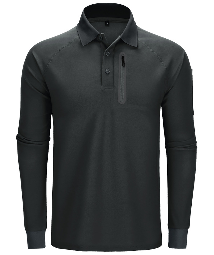 ZITY Men's Long Sleeve Quick-Dry Tactical Polo Shirt For Outdoor Hunting-ZPK000770 | Zitysports