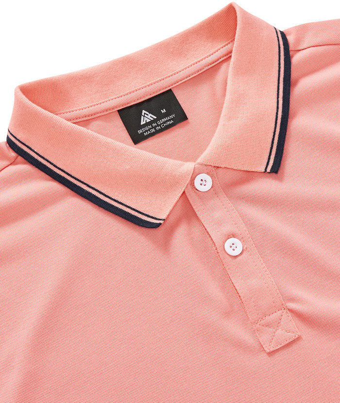 ZITY Men's Solid Color Slim Fit Golf Polo Shirt-CUMPO02668